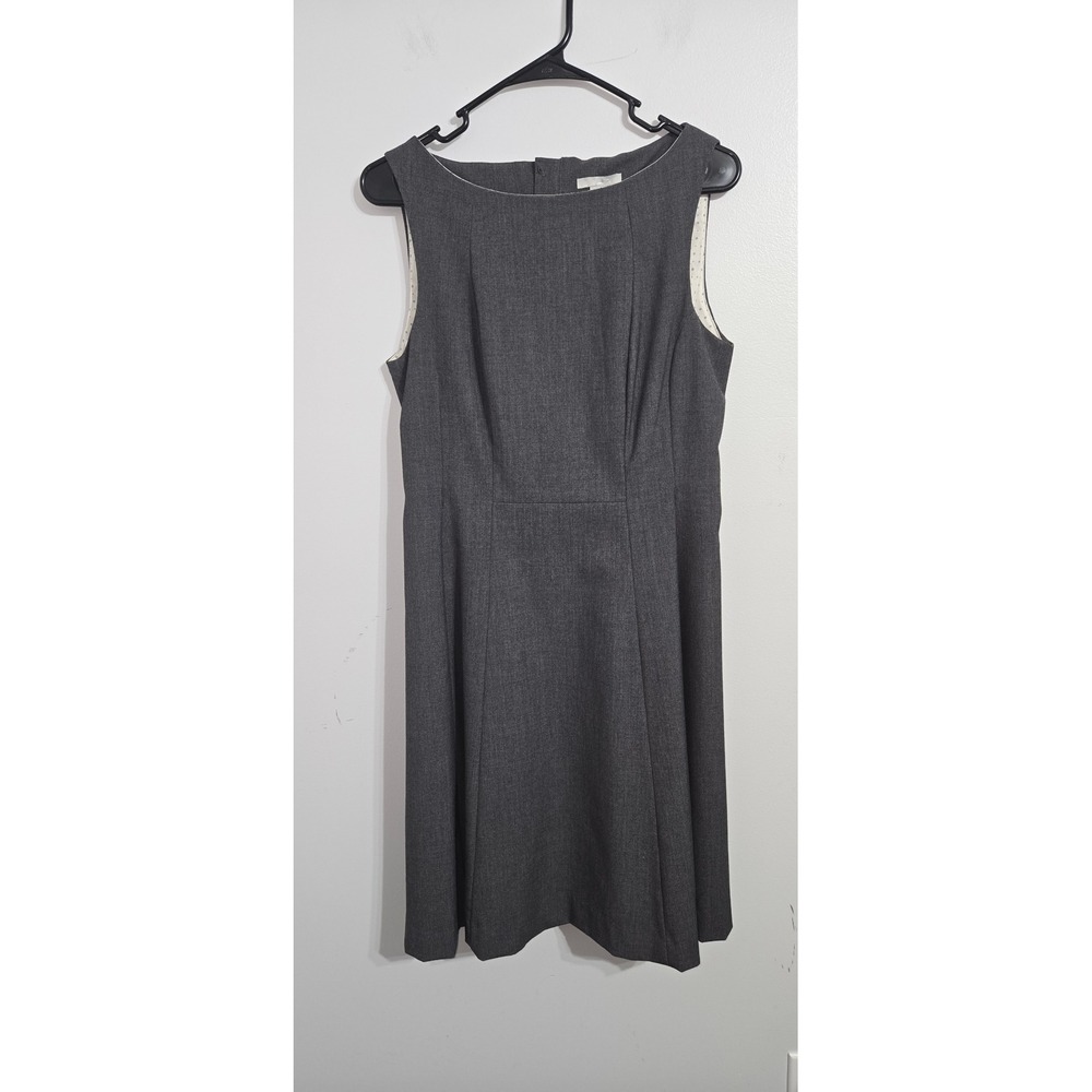 S#27 H&M Women's‎ Dark Gray Sleeveless Sheath Career Dress Size 10